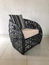 Poltrona Fibra Sintética E Alumínio De Sacada Piscina Jardim