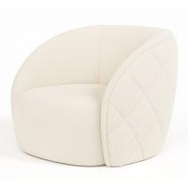 Poltrona Fixa 90cm Hermon Boucle Off White - Sallar Home