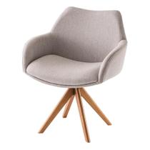 Poltrona Gal Bege Base Madeira Mel - 69185