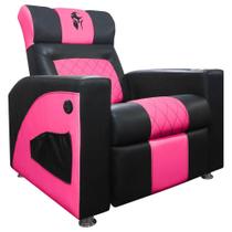Poltrona Gamer Sparta Reclinável com Carregador USB Preto/Rosa Poltrona Gamer Sparta Reclinável com Carregador USB Preto/Rosa