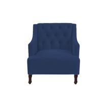 Poltrona genesis suede azul marinho