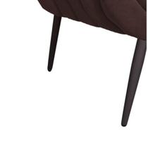 Poltrona Giovana Suede Pés Palito Ferro Drossi Marrom Poltrona Giovana Suede Pés Palito Ferro Drossi Marrom