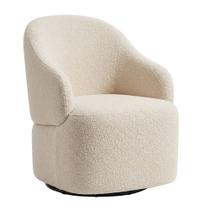Poltrona Giratória Calista para Sala em Bouclé Off White - Nexta Casa Poltrona Giratória Calista para Sala em Bouclé Off White - Nexta Casa