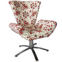 Poltrona Giratória Elegance Cazoli Laranja Impermeável Poltrona Giratória Elegance Cazoli Laranja Impermeável