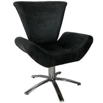 Poltrona Giratória Elegance Sued Preto
