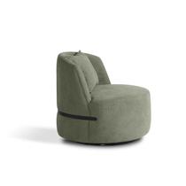 Poltrona Giratória para Sala de Estar Laila Verde/Preto Poltrona Giratória para Sala de Estar Laila Verde/Preto