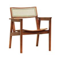 Poltrona Gusty Com Encosto Telinha Assento Anatômico - Amêndoa