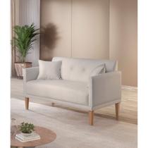 Poltrona Helena 2 Lugares Base Fixa em Madeira Due Decor