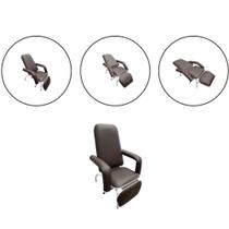 Poltrona Hospitalar Descanso e Acompanhante Standard Reclinável Marrom Poltrona Hospitalar Descanso e Acompanhante Standard Reclinável Marrom