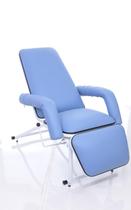Poltrona Hospitalar Descanso Reclinável Estofado Azul Céu Poltrona Hospitalar Descanso Reclinável Estofado Azul Céu