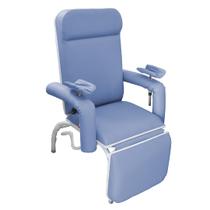 Poltrona Hospitalar Reclinável Para Coleta e Hemodiálise Luxo Azul Céu