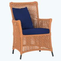 Poltrona Igapó Alumínio Micro Pintura Preta Corda Náutica Estofado 10