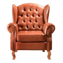 Poltrona Imperador Chesterfield Cadeira Decorativa Vintage