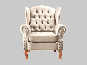 Poltrona Imperador Chesterfield Cadeira Decorativa Vintage