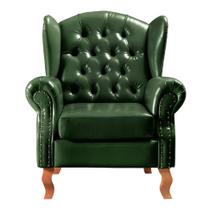 Poltrona Imperador Chesterfield Cadeira Decorativa Vintage