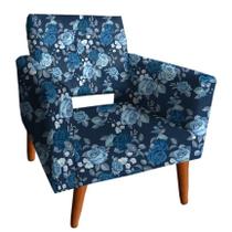 Poltrona Infantil Vanessinha Pé Palito Floral 40 Poltrona Infantil Vanessinha Pé Palito Floral 40