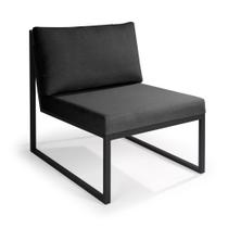 Poltrona Inga Aço Carbono Preto Poltrona Inga Aço Carbono Preto