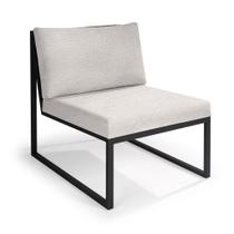 Poltrona Inga Aço Carbono Preto