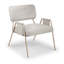 Poltrona Ipê com Braço Aço Carbono Dourado Poltrona Ipê com Braço Aço Carbono Dourado