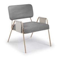 Poltrona Ipê com Braço Aço Carbono Dourado Poltrona Ipê com Braço Aço Carbono Dourado