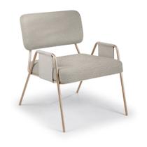 Poltrona Ipê com Braço Aço Carbono Dourado Poltrona Ipê com Braço Aço Carbono Dourado