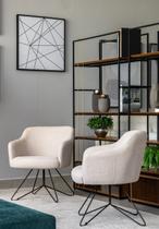 Poltrona Jasmin - Linho Cru