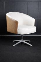 Poltrona Julia Giratoria Base Aluminio - Nobly Decor