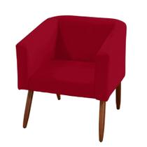 Poltrona Juliane Platinum Decor Vermelho