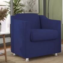 Poltrona Lara para Recepção, Sala, Quarto, Estética Suede Varias cores Pratikza