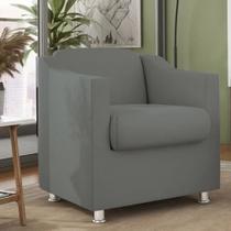 Poltrona Lara para Recepção, Sala, Quarto, Estética Suede Varias cores Pratikza