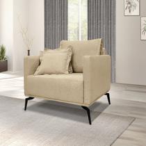 Poltrona Lion Linho Dourado
