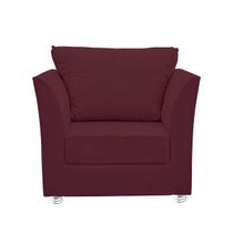 Poltrona Lisboa Para Sala, Escritório, Salão ,Quarto Suede Bordô - RV DECORA Poltrona Lisboa Para Sala, Escritório, Salão ,Quarto Suede Bordô - RV DECORA