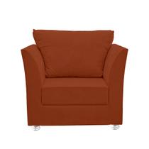 Poltrona Lisboa Para Sala, Escritório, Salão ,Quarto Suede Terracota-Modena Decor Poltrona Lisboa Para Sala, Escritório, Salão ,Quarto Suede Terracota-Modena Decor