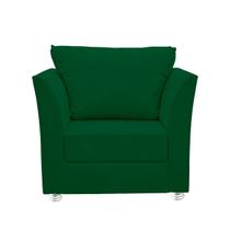 Poltrona Lisboa Para Sala, Escritório, Salão ,Quarto Suede Verde- RV DECORA
