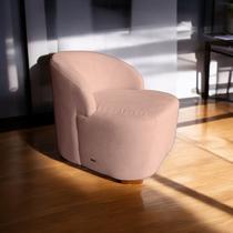 Poltrona Living Sala de Estar Eloa Tecido Bouclé