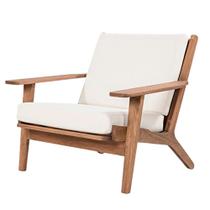 Poltrona Lótus Almofadas Acquablock Cru Stain Castanho - 76736 Poltrona Lótus Almofadas Acquablock Cru Stain Castanho - 76736