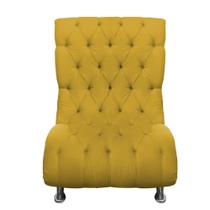 Poltrona Luca Plus Size Suede Amarelo - Dominic Decor