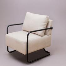 Poltrona Luma Tecido em Linho Nordeste Flex