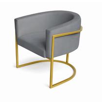 Poltrona Luna Design Moderno Estofada Confortável para Sala de Estar e Quarto - VI DECOR