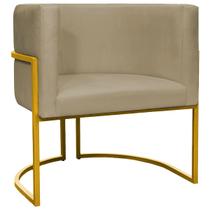 Poltrona Luna Suede Cores Base de Ferro Dourada Poltrona Luna Suede Cores Base de Ferro Dourada
