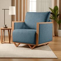 Poltrona Luxo Madeira Maciça Matteo Poltrona Luxo Madeira Maciça Matteo