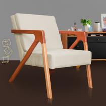 Poltrona Luxo Monalisa Suede Bege - Vallisa Decor Poltrona Luxo Monalisa Suede Bege - Vallisa Decor