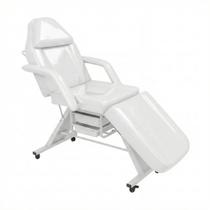 Poltrona Maca Fixa Reclinável Soft Branca Plastificada Com 2 Bandejas Akmed Poltrona Maca Fixa Reclinável Soft Branca Plastificada Com 2 Bandejas Akmed