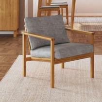 Poltrona Madeira Maciça Linho Less