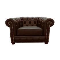 Poltrona Maísa 125cm Couro Capuccino - Sallar Home