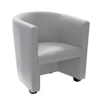 Poltrona Malta Recepção Em Tecido Sintético Sintético - Branco - Cor: Branco Poltrona Malta Recepção Em Tecido Sintético Sintético - Branco - Cor: Branco