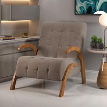 Poltrona malvie Mel/Linho Kaki