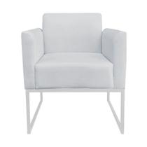 Poltrona Marisa Base Industrial Metálica Branca D'rossi