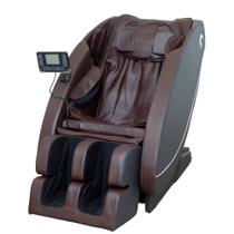 Poltrona Massagem 3D Brian Reclinação Gravidade Zero Aquecimento Controle LCD Bluetooth 220V Marrom/Cinza G31 - Gran Belo