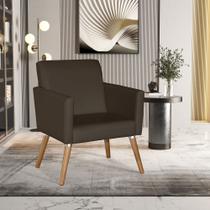 Poltrona material sintético Cristal Para Sala De Jantar Luxo Recepção